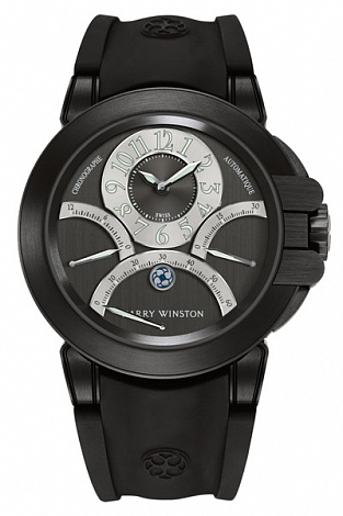 Review Harry Winston Ocean Triple Retro Chronograph 400 / MCRA44ZKC.A1 Replica watch - Click Image to Close